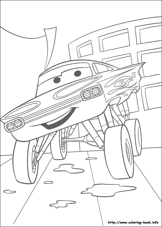 Plansa de colorat cu Cars pixar 203 117